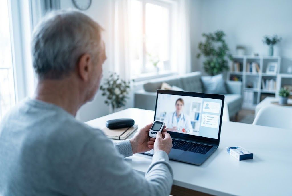 Telehealth Platform Connecting Five Care Roles