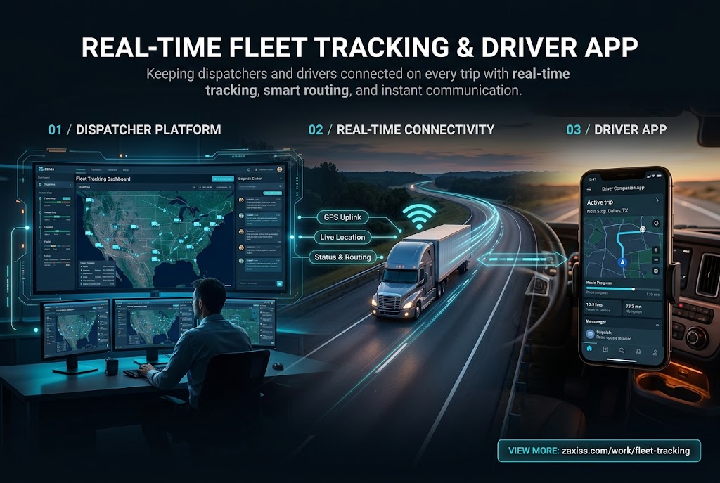 Real-Time Fleet Tracking and Driver App